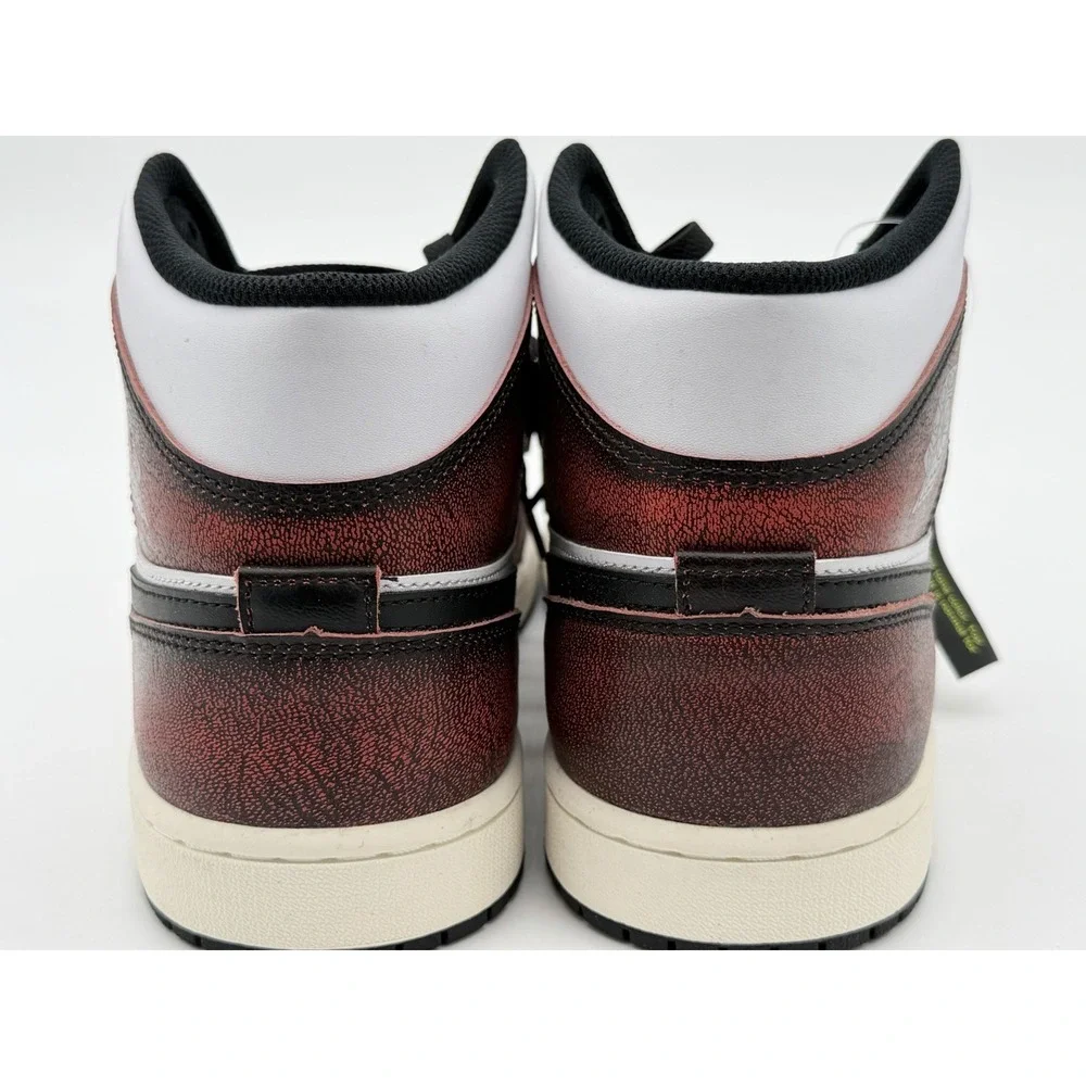 Men's Size 11.5 - Nike Air Jordan 1 Mid SE Wear-Away DV9565-006 No Box Lid
